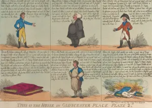 Burdett Sir Francis Prints: This is the House in Gloucester Place, Plate 2, May 26, 1809. May 26, 1809