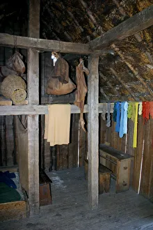 House interior, West Stow Country Park and Anglo-Saxon Village, Bury St Edmunds, Suffolk