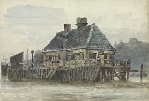 House on a jetty, 1834-1893. Creator: Willem Antonie van Deventer