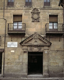 Miguel Collection: Front of the house where lived and died Miguel de Unamuno (1864-1936), Spanish writer