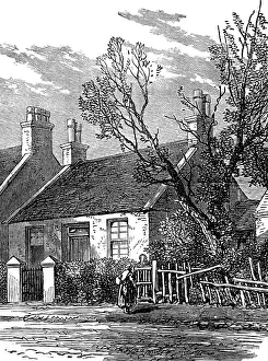 Livingstone David Prints: House where Livingstone dwelt in his youth, 1874. Creator: Unknown