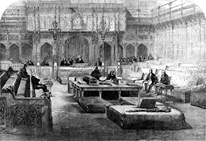 Legislature Prints: The House of Lords Sitting as a Court of Appeal, 1856. Creator: Smyth