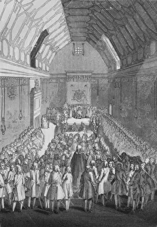 Charles Knight And Co Prints: House of Lords in the time of George II, 1845