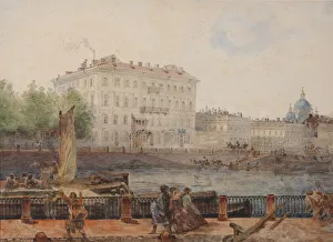 1861 Prints: House of M. D. Tarasova at the embankment of Fontanka, 1861