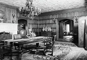 Interiors Prints: House of Mrs. Robert L. Dodge, 1933 Oct. Creator: Arnold Genthe