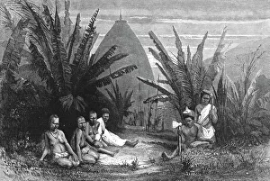 House of a Native Chief, near Kanala; Some Account of New Caledonia, 1875. Creator: Unknown