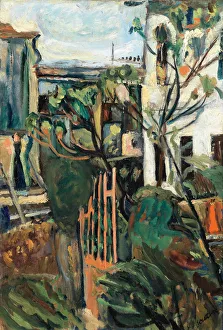 Chaim 1893 1943 Prints: House near Paris (Maison aux environs de Paris), 1918. Artist: Soutine, Chaim (1893-1943)
