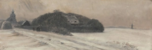 Surrounded Prints: The house was on the outer edge of the city