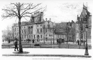 Meissonier Prints: The House in Paris, from the Boulevard Malesherbes