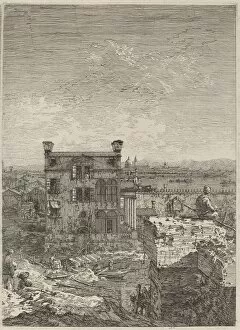 Canal Giovanni Antonio Collection: The House with the Peristyle, 1741. Creator: Canaletto