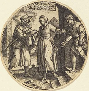 Pilgrims Prints: To House the Pilgrims. Creator: Georg Pencz