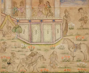 Dervish Prints: House of Pleasure in the Countryside, 18th century. Creator: Unknown