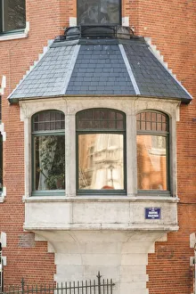 Bay Window Prints: House of the Quakers, 50 Sq. Ambiorix, Brussels, Belgium, (1899), c2014-2017. Artist