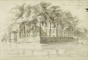 Meyling Abraham Prints: House in Rampenbosch Castle in Bergen, 1724. Creator: Abraham Meyling