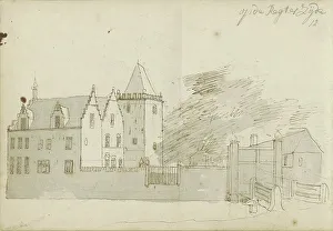 Meyling Abraham Prints: House in Rampenbosch Castle in Bergen, 1724. Creator: Abraham Meyling