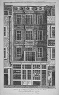 Jonathan Prints: House which was once the residence of Jonathan Wild in Old Bailey, City of London, 1813