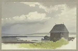 Horizon Prints: House in the Rheingau, c1844-1845. Creator: Carl Theodor Reiffenstein