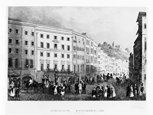 Wolfgang Amadeus Prints: The house in Salzburg in which Mozart was born in 1791, (mid 19th century)