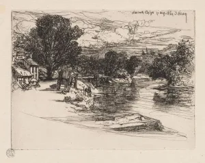 1818 1910 Prints: House of the Smyth. Creator: Francis Seymour Haden (British, 1818-1910)