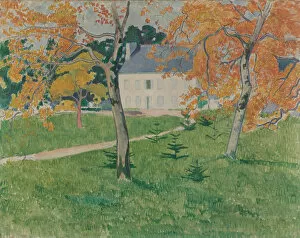 Bretagne Collection: House among trees. Pont-Aven, 1888. Artist: Bernard, Emile (1868-1941)