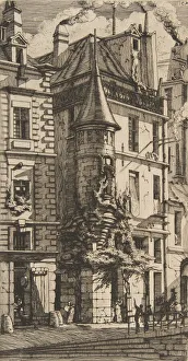 House with a Turret, rue de la Tixeranderie, Paris, 1852. Creator: Charles Meryon