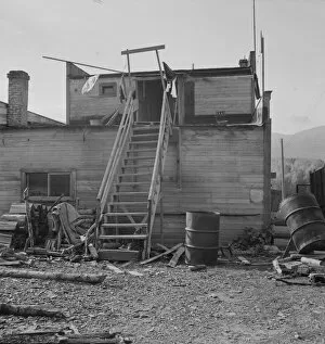 Stairs Collection: Last house in the United States before crossing over into Canada, Pointhill, Idaho, 1939