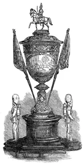 Silverware Prints: The Household Brigade Steeplechase Cup, 1872. Creator: Unknown