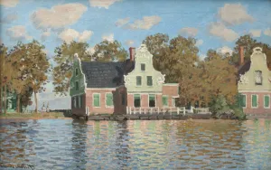 Zaandam Prints: Houses at the bank of the river Zaan, 1871-1872. Artist: Monet, Claude (1840-1926)