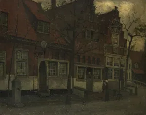 Front Door Prints: Houses on the Breedstraat, Enkhuizen, 1885-1900. Creator: Johann Eduard Karsen