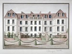 Bollard Prints: Houses at Cheyne Walk, Chelsea, London, c1850