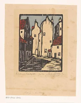 Tile Prints: Houses in The Hague, 1922. Creator: Jacques Jeichienus Ottens