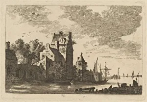 Inlet Prints: Houses on an Inlet. Creator: Franz Edmund Weirotter