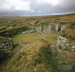 Iron Age Prints: Houses of an Iron Age village, 2nd century BC