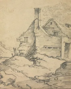 Houses in a Landscape. Creator: Benjamin Barker (British, 1776-1838)