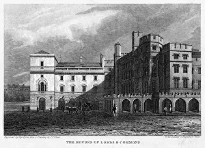 Byrne Prints: The Houses of Lords and Commons, Westminster, London, 1815. Artist: Byrne