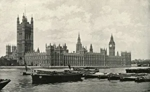 Maxwell Prints: The Houses of Parliament, (c1897). Artist: E&S Woodbury