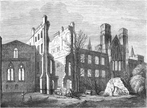 Fire Damage Prints: The Houses of Parliament after the fire in 1834, (1897)