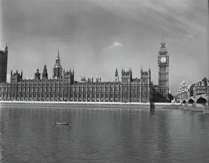 Houses of Parliament, London, c1955. Creator: Arthur Charles Kirby Ware