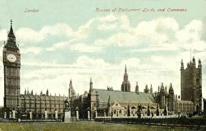 Houses of Parliament Lords and Commons, late 19th-early 20th century. Creator: Unknown