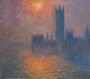 Houses of Parliament. Sunset, 1900-1901. Creator: Monet, Claude (1840-1926) Houses of Parliament. Sunset, 1900-1901. Creator: Monet, Claude (1840-1926)