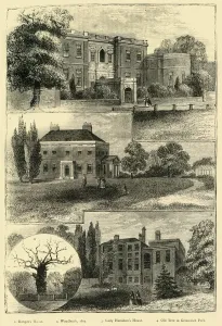 Houses Round Greenwich Park, (c1878). Creator: Unknown Houses Round Greenwich Park, (c1878). Creator: Unknown