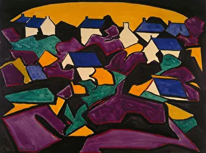 Heemskerck Gallery: Houses in Suiderland, Drawing No. 13, 1914