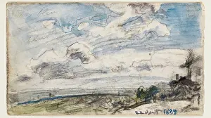 Barbizon Prints: Houses with a View into the Distance, 1888. Creator: Johan Barthold Jongkind