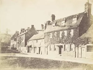 Idyllic Collection: Houses on Village Street, 1850s. Creator: Unknown