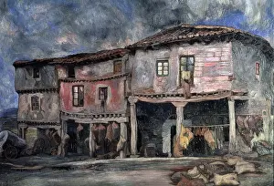 Workshop Prints: Houses of the wineskin maker, 1926