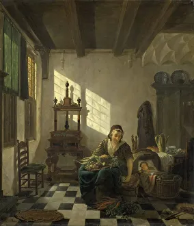 Abraham Van Strij I Prints: The Housewife, 1800-1811. Creator: Abraham van Strij