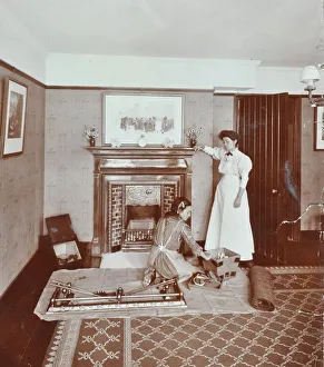Camberwell Prints: Housewifery Centre, Dulwich Hamlet School, Dulwich Village, London, 1907