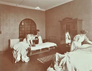 Domestic Help Prints: Housewifery students, Battersea Polytechnic, London, 1907