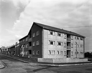 Images Dated 29th May 2018: Housing project, Mexborough, South Yorkshire, 1962. Artist: Michael Walters