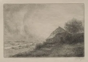 Hovel on the Hill. Creator: Alphonse Legros (French, 1837-1911)